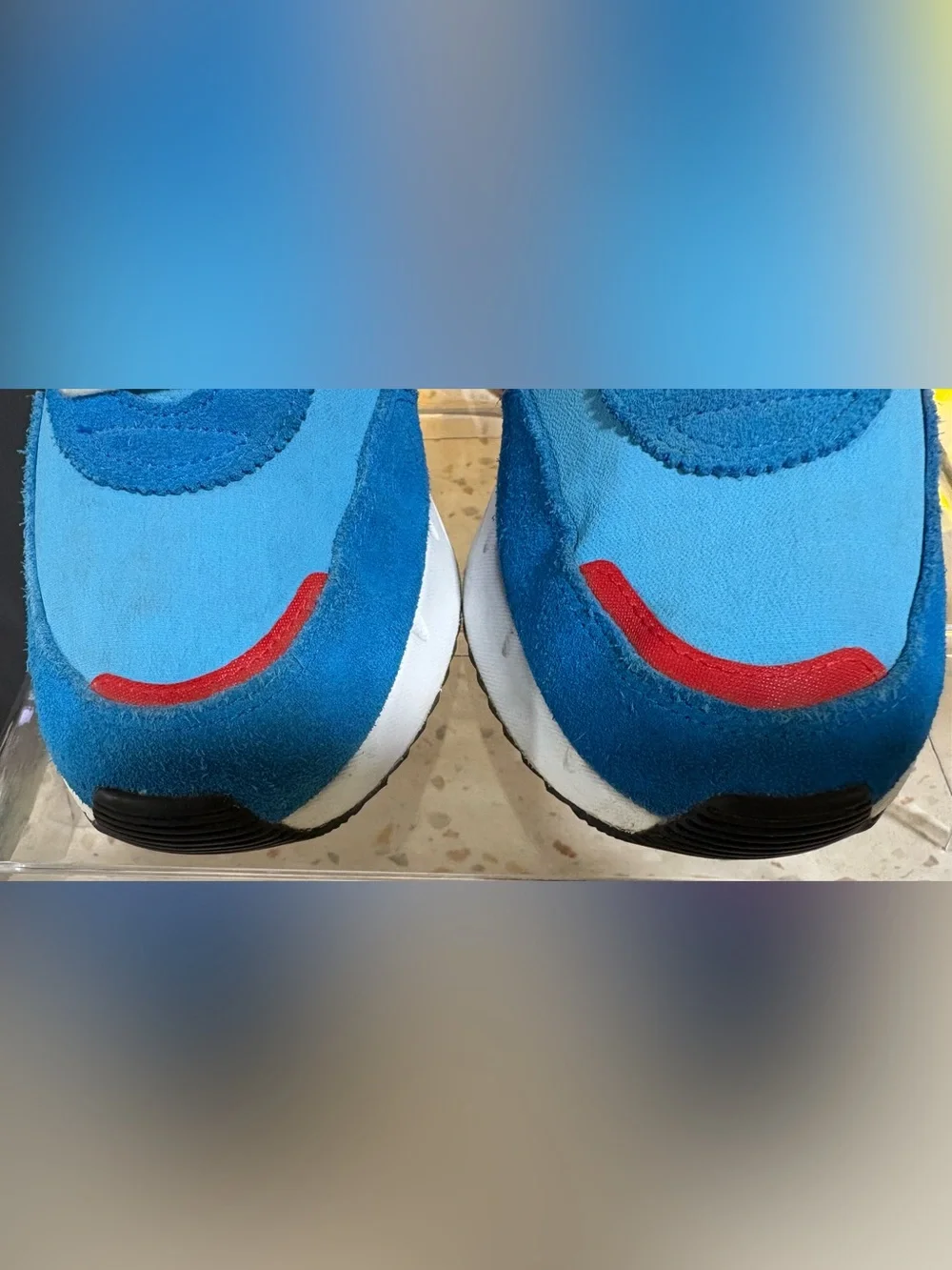 adidas Originals Retropy F2 J Blue Red Men 7 Women 8.5 - Youth Sneaker GZ0859